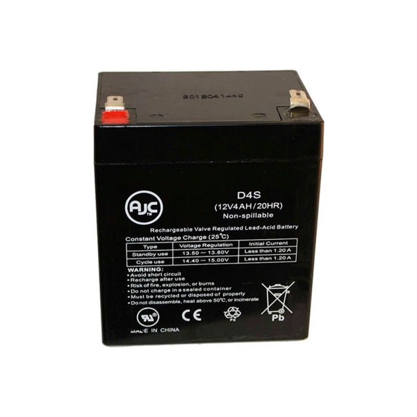 Battery Clerk AJC 12V 4Ah Sealed Lead Acid - AGM - VRLA Battery AJC BATTERY-12 VOLT 4AH - main